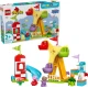 LEGO DUPLO Vidámpark Peppa, Cili és Dany óriáskeréken és csúszdával.