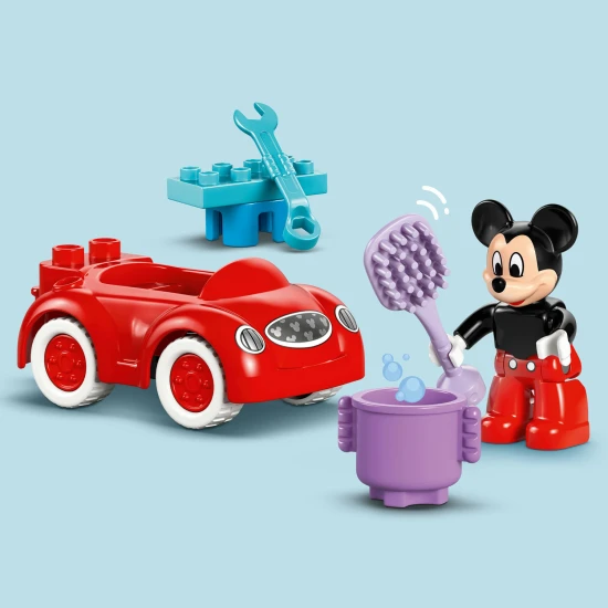 LEGO DUPLO Mickey Mouse klub interaktív kerékkel és megépíthető játékautóval