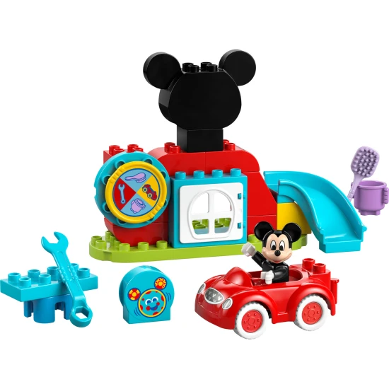 LEGO DUPLO Mickey Mouse klub interaktív kerékkel és megépíthető játékautóval