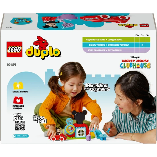LEGO DUPLO Mickey Mouse klub interaktív kerékkel és megépíthető játékautóval