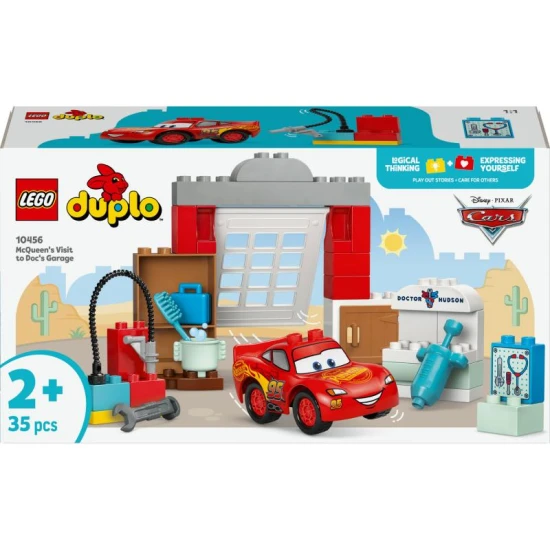 LEGO DUPLO 10456 – McQueen és látogatás Dr. Hudson garázsában autóval és kiegészítőkkel