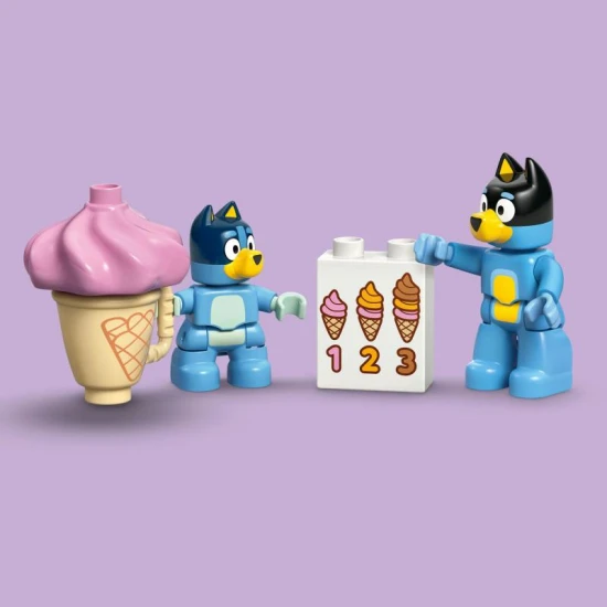 LEGO DUPLO 10458 Bluey and the Ice Cream Trip LEGO DUPLO Bluey és fagylaltozás – szórakozás a kicsiknek!