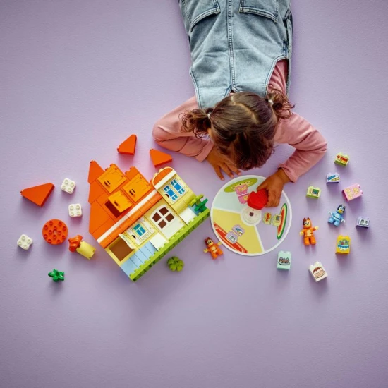 LEGO DUPLO Bluey 10459 – Egy ház tele szórakozással és memóriajátékkal egyben