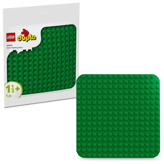 LEGO DUPLO Zöld építőszőnyeg 16 x 16 kiálló méretekkel