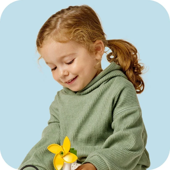 LEGO DUPLO Zöld építőszőnyeg 16 x 16 kiálló méretekkel