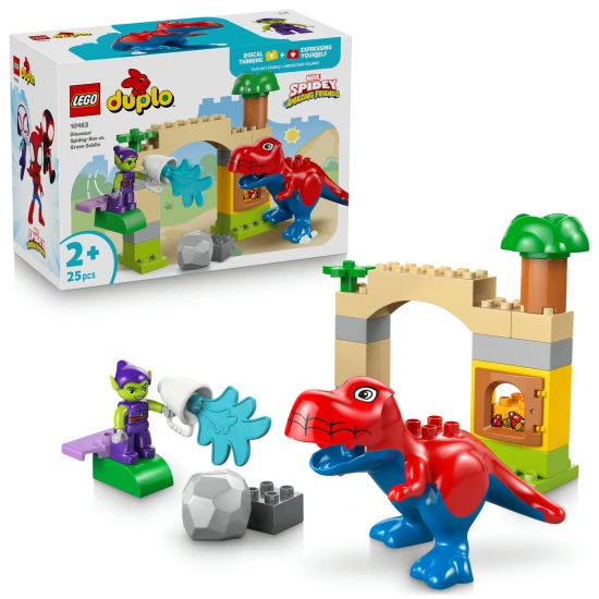LEGO DUPLO 10463 Spidey-Rex dinoszaurusz vs. Zöld Manó LEGO DUPLO 10463 Spidey-Rex dinoszaurusz vs. Zöld Manó