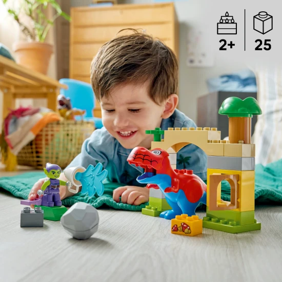 LEGO DUPLO 10463 Spidey-Rex dinoszaurusz vs. Zöld Manó LEGO DUPLO 10463 Spidey-Rex dinoszaurusz vs. Zöld Manó
