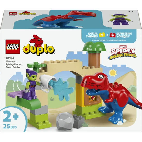 LEGO DUPLO 10463 Spidey-Rex dinoszaurusz vs. Zöld Manó LEGO DUPLO 10463 Spidey-Rex dinoszaurusz vs. Zöld Manó