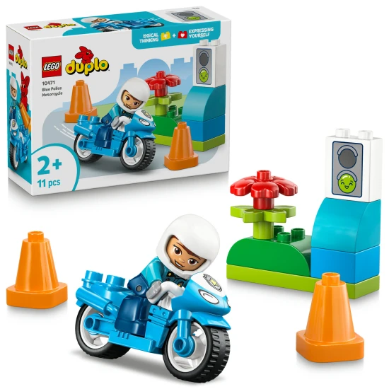 LEGO DUPLO 10471 Kék rendőrmotor
