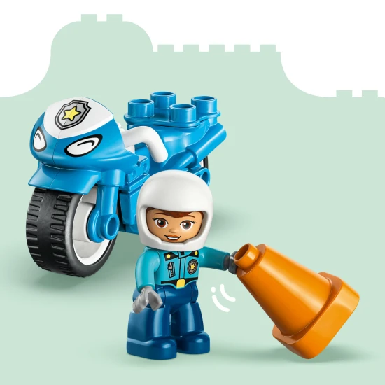 LEGO DUPLO 10471 Kék rendőrmotor