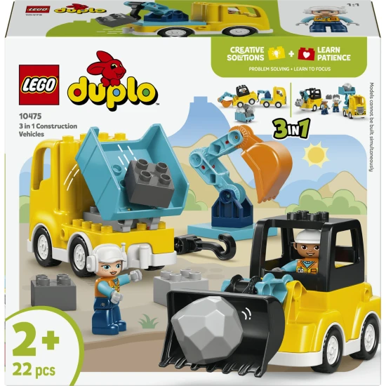 LEGO DUPLO 10475 Építkezési járművek 3 az 1-ben