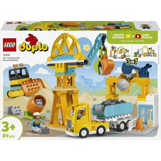 LEGO DUPLO 10476 Építkezés és járművek 3 az 1-ben