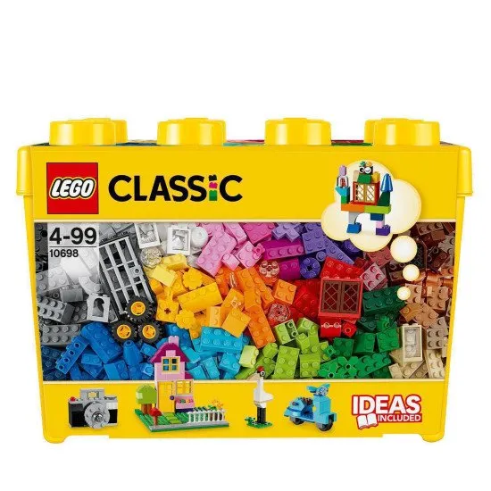 LEGO Classic Nagy kreatív doboz: 33 színű tégla és rengeteg különleges alkatrész az alkotáshoz!