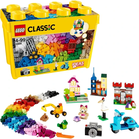 LEGO Classic Nagy kreatív doboz: 33 színű tégla és rengeteg különleges alkatrész az alkotáshoz!