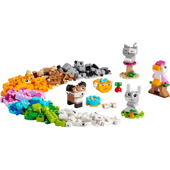 LEGO® Classic Creative Pets Building Kit (11034) – Építsd meg kedvenc házi kedvenceidet színes LEGO kockákkal és egyszerű utasításokkal