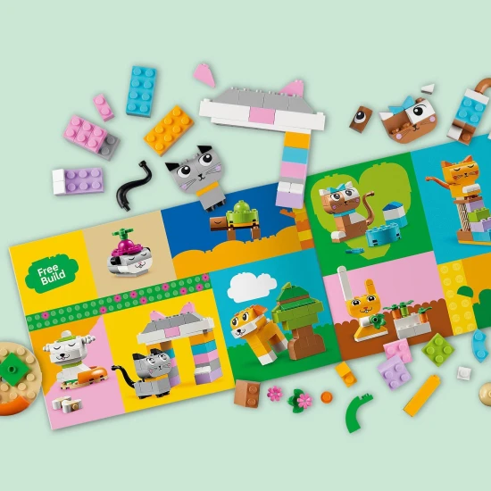 LEGO® Classic Creative Pets Building Kit (11034) – Építsd meg kedvenc házi kedvenceidet színes LEGO kockákkal és egyszerű utasításokkal