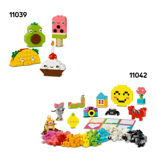 Kreatív LEGO Classic építőkészlet áttetsző blokkokkal a végtelen építési lehetőségekért.