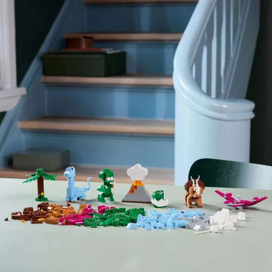 LEGO CLASSIC Kreatív dinoszauruszok – színes készletek történelem előtti lények létrehozásához