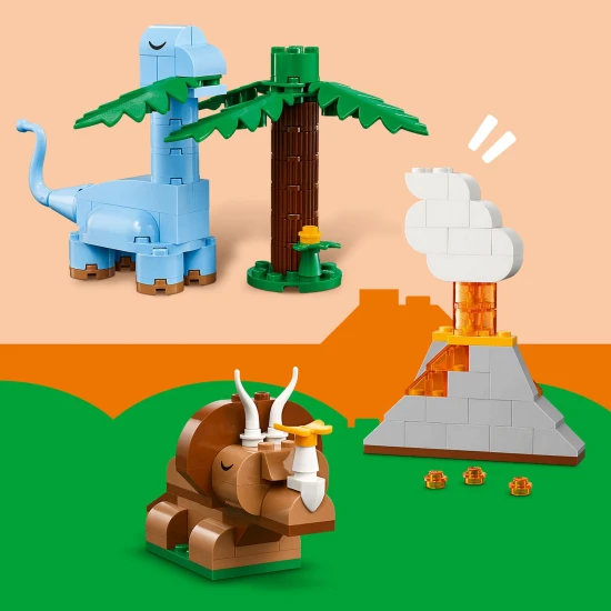 LEGO CLASSIC Kreatív dinoszauruszok – színes készletek történelem előtti lények létrehozásához