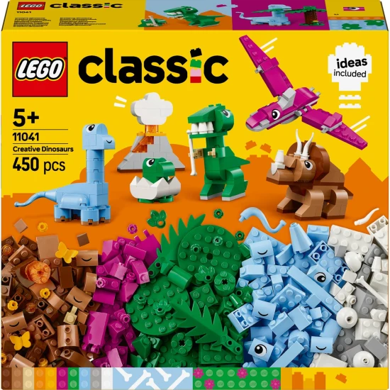 LEGO CLASSIC Kreatív dinoszauruszok – színes készletek történelem előtti lények létrehozásához