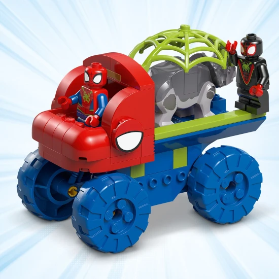 LEGO® Marvel 11199: Pók csapata és Dinosaur Rescue with Truck – Akcióminifigurák és dinoszauruszok.