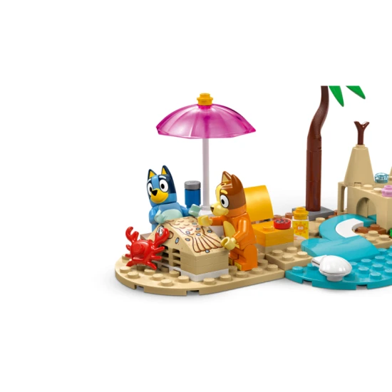 LEGO Bluey 11202 Bluey és a családi autós kirándulás a tengerpartra LEGO Bluey 11202 - Családi kirándulás a tengerpartra kis kalandoroknak