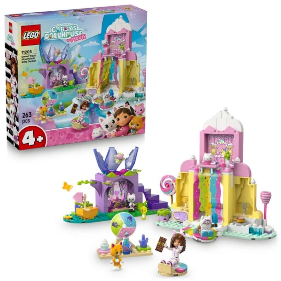 LEGO Gabby 11205 – Édes hegy és macskakert, tele szórakozással