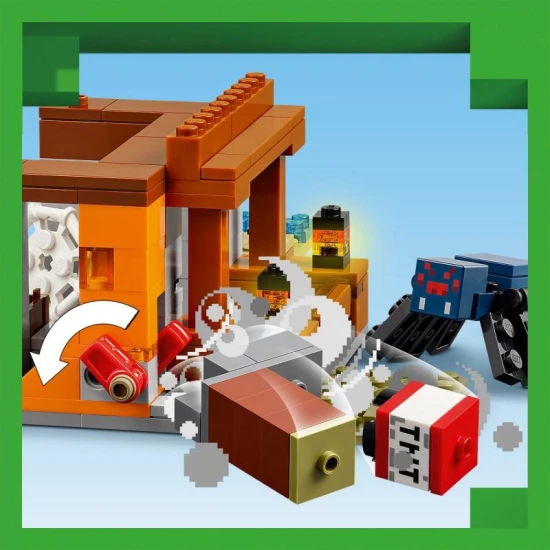 LEGO Minecraft 21269 – Bánya expedíció és övesállatok dinamit, bánya és állatokkal