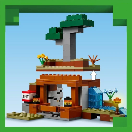 LEGO Minecraft 21269 – Bánya expedíció és övesállatok dinamit, bánya és állatokkal