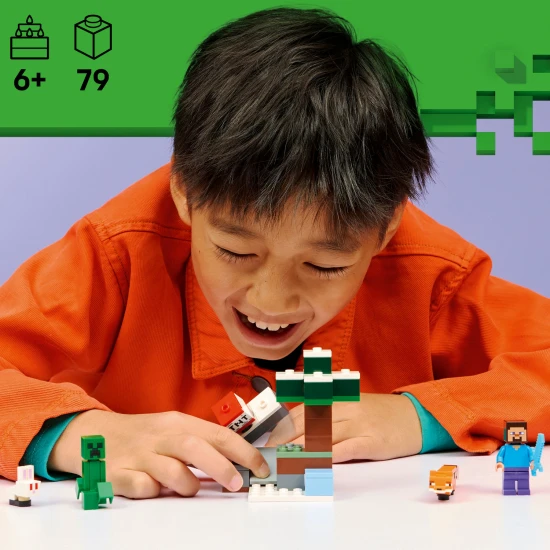 LEGO Minecraft 21583 Steve és a tajga kaland LEGO Minecraft 21583 Steve és a tajga kaland