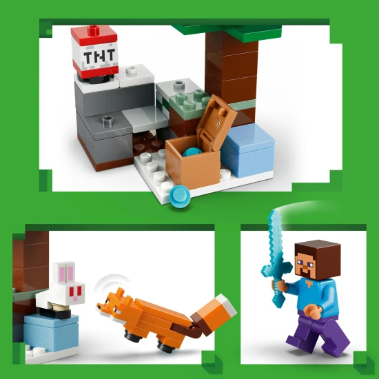 LEGO Minecraft 21583 Steve és a tajga kaland LEGO Minecraft 21583 Steve és a tajga kaland