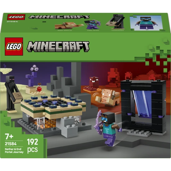 LEGO Minecraft 21584 Portálutazás a Netherbe és az Endbe