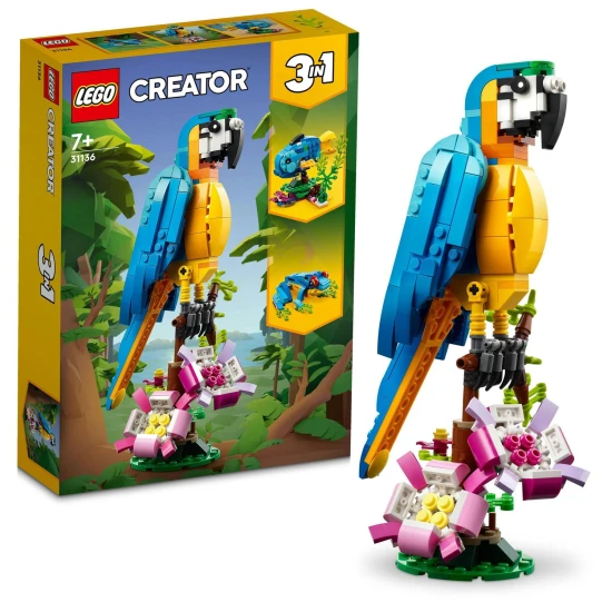 Engedd szabadjára a képzeletedet a LEGO Creator egzotikus papagájjal!