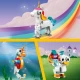 A LEGO® Creator 3 az 1-ben építőkészlet (31140) egy varázslatos egyszarvúval, csikóhalral és pávával, színes, pozícionálható modelleket tartalmaz az építkezéshez és a bemutatáshoz, ideális 7 éves és idősebb gyermekek számára.