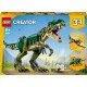LEGO® Creator 3 az 1-ben modellek: T-Rex, Triceratops és Pterodactyl működés közben – a tökéletes készlet a dinoszauruszok szerelmeseinek.