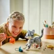 Kreatív építés a LEGO Creator készlettel – macska, kutya és galamb