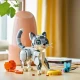 Kreatív építés a LEGO Creator készlettel – macska, kutya és galamb