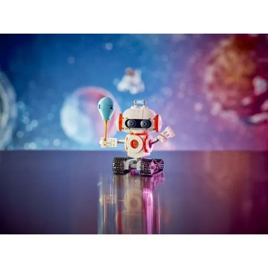 LEGO CREATOR Space Robot - robot, űrkutya és rakéta egy készletben mozgó alkatrészekkel és egy fénykockával.