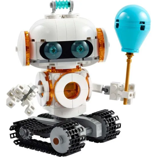 LEGO CREATOR Space Robot - robot, űrkutya és rakéta egy készletben mozgó alkatrészekkel és egy fénykockával.