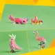 LEGO® Creator 3 az 1-ben készlet rózsaszín flamingóval, kakaduval és axolotllal – szórakoztató és kreatív építkezés gyerekeknek