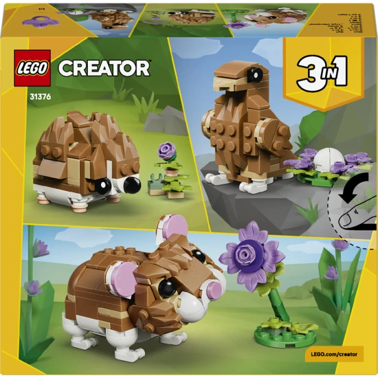 LEGO CREATOR 31376 Aranyos hörcsög virággal