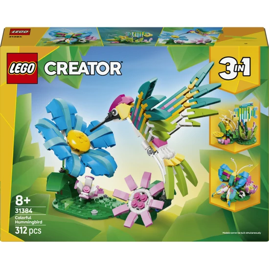LEGO CREATOR 31384 Vadállatok: Színes kolibri