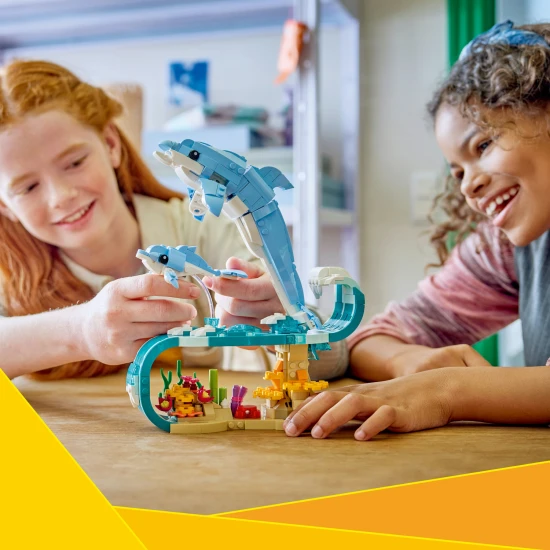 LEGO CREATOR 31385 Tengeri állatok Gyönyörű delfinek