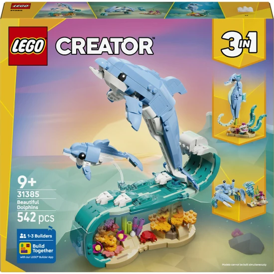 LEGO CREATOR 31385 Tengeri állatok Gyönyörű delfinek
