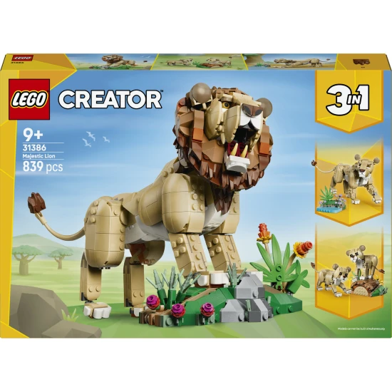 LEGO Creator 31386 Vadállatok: Fenséges oroszlán LEGO Creator 31386 Vadállatok: Fenséges oroszlán
