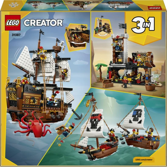 LEGO Creator 31387 Ikonikus kalózhajó LEGO Creator 31387 Ikonikus kalózhajó