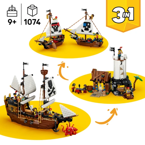LEGO Creator 31387 Ikonikus kalózhajó LEGO Creator 31387 Ikonikus kalózhajó