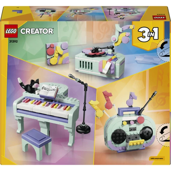 LEGO Creator 31392 Zenélő dekoráció: Zongora cicával