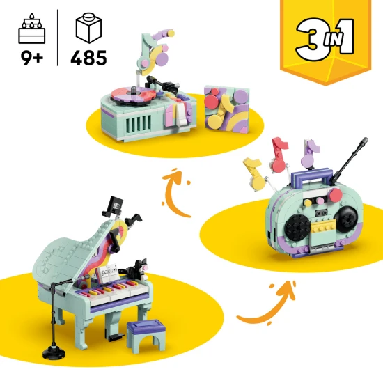 LEGO Creator 31392 Zenélő dekoráció: Zongora cicával