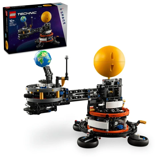 LEGO® Technic Planet Earth and Moon in Orbit (42179) – modell pálya- és forgáskijelzővel, működő főtengellyel és a Hold fázisainak képeivel
